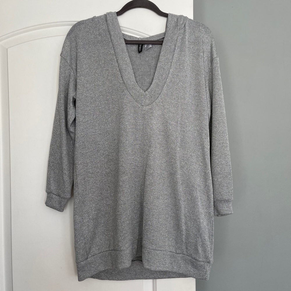 Long Sweater with Hoodie